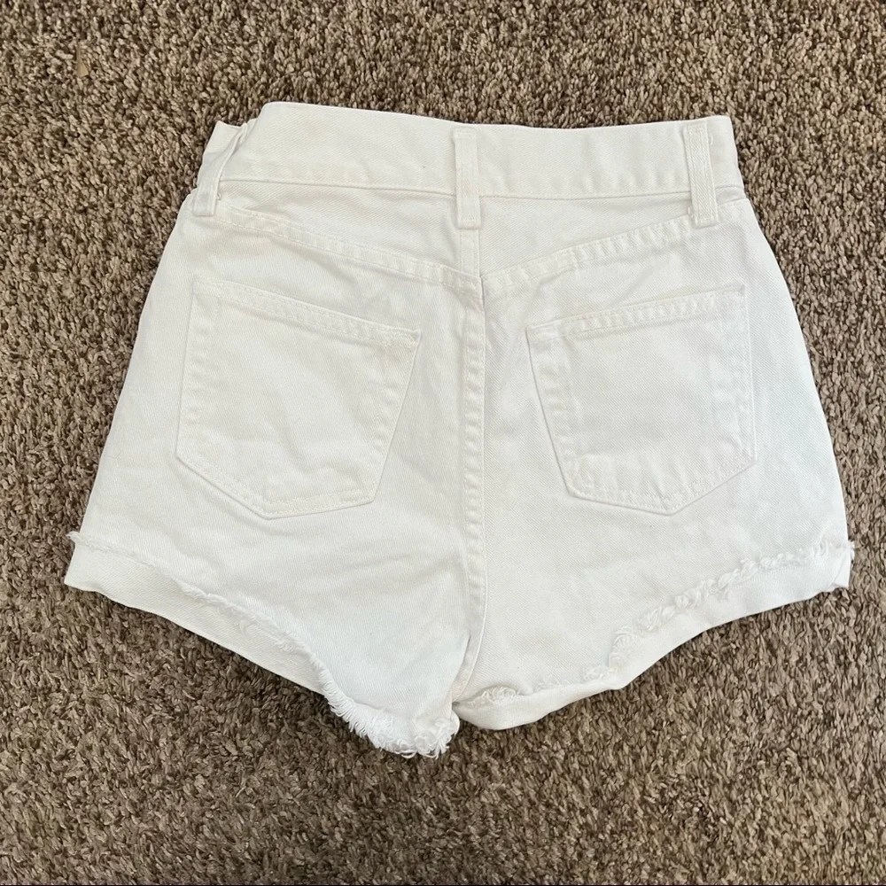 Urban Outfitters- J.Galt High Rise White Jean Shorts Small